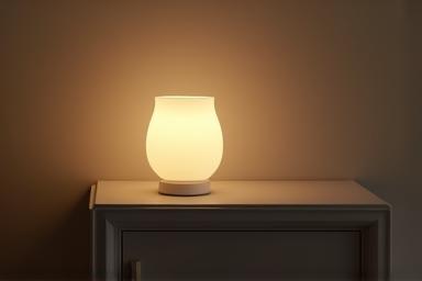 Modern smart lamp on a table
